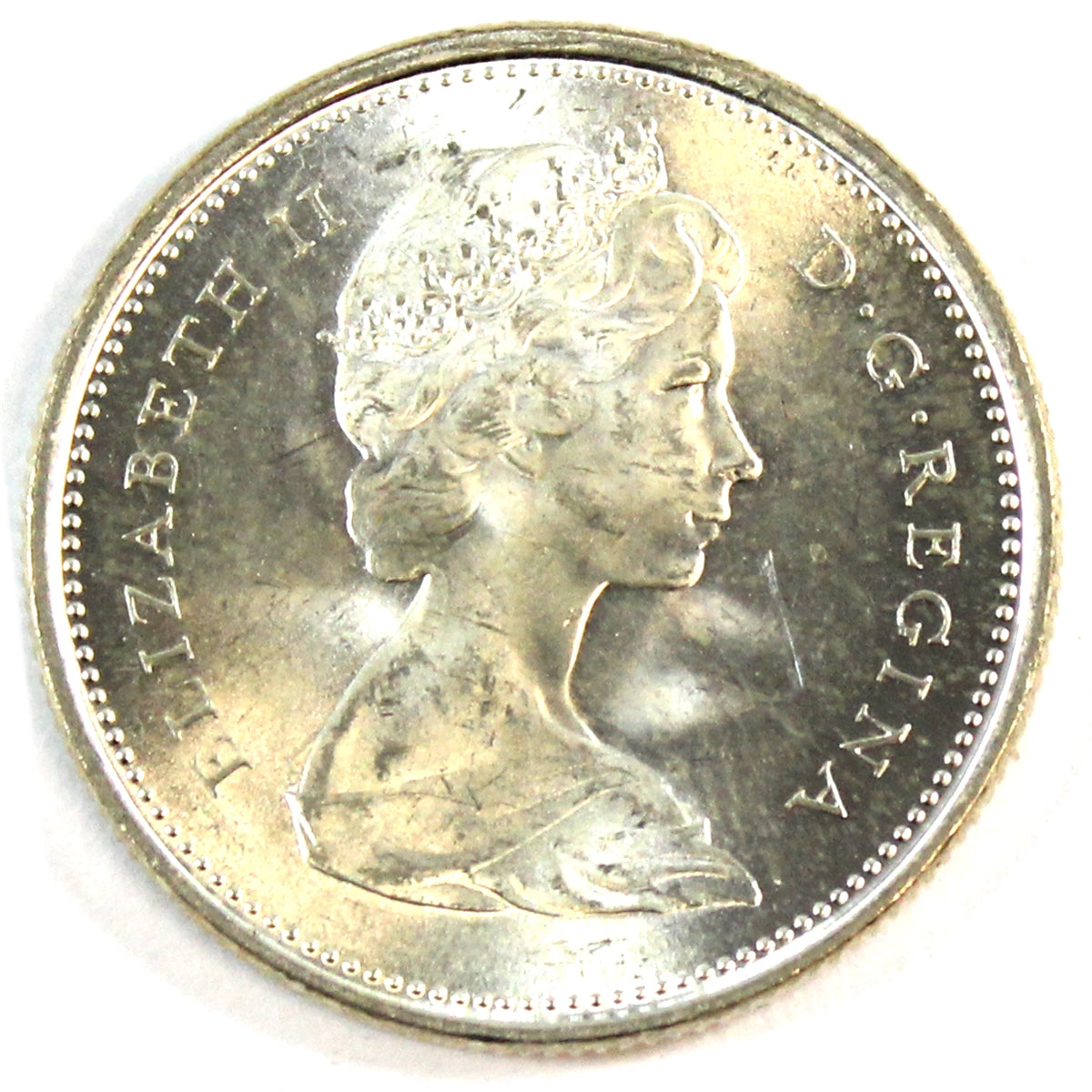 1966 Canada 25-cents Choice Brilliant Uncirculated (MS-64)