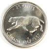 1967 Canada 25-cents Choice Brilliant Uncirculated (MS-64)