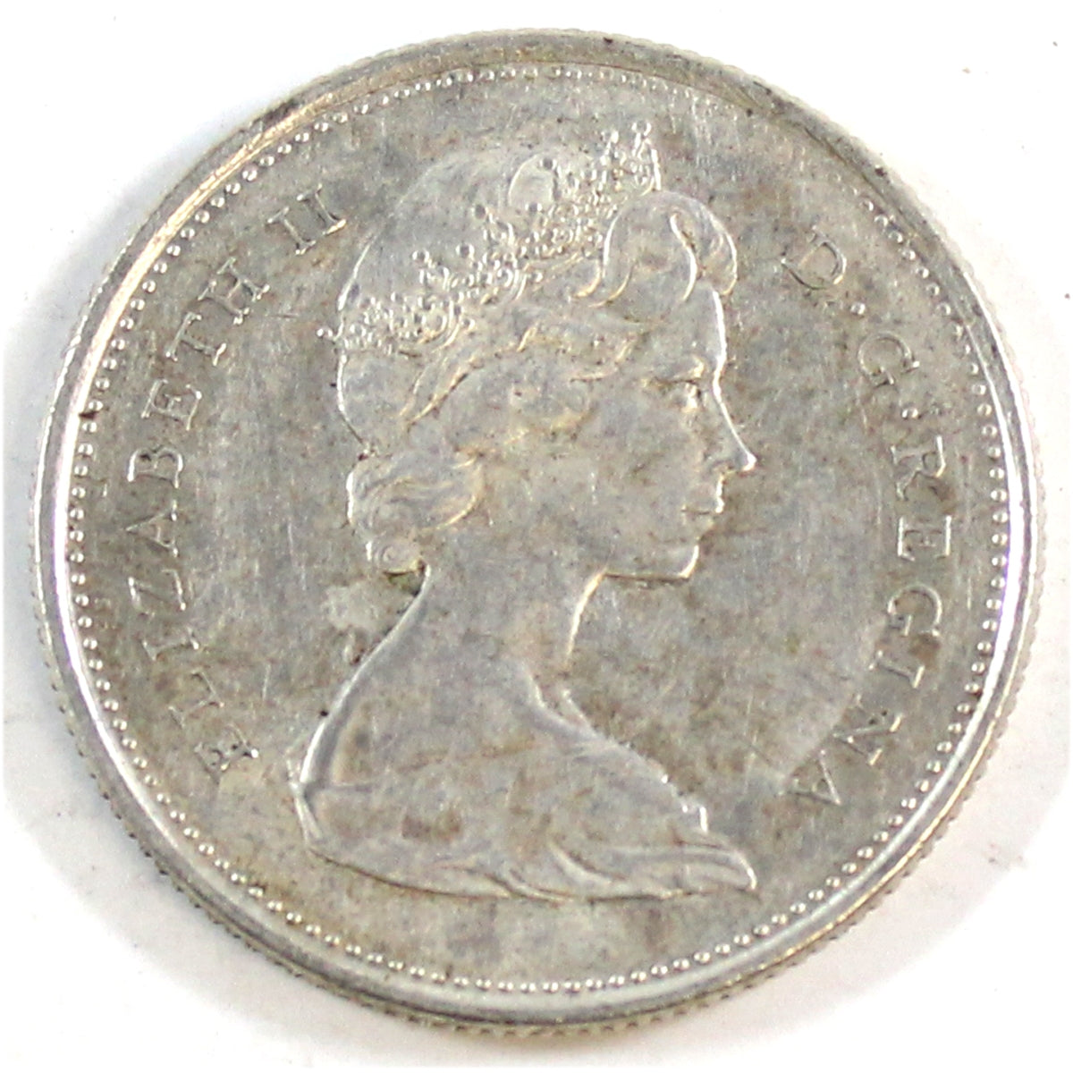 1967 Canada 25-cents Circulated