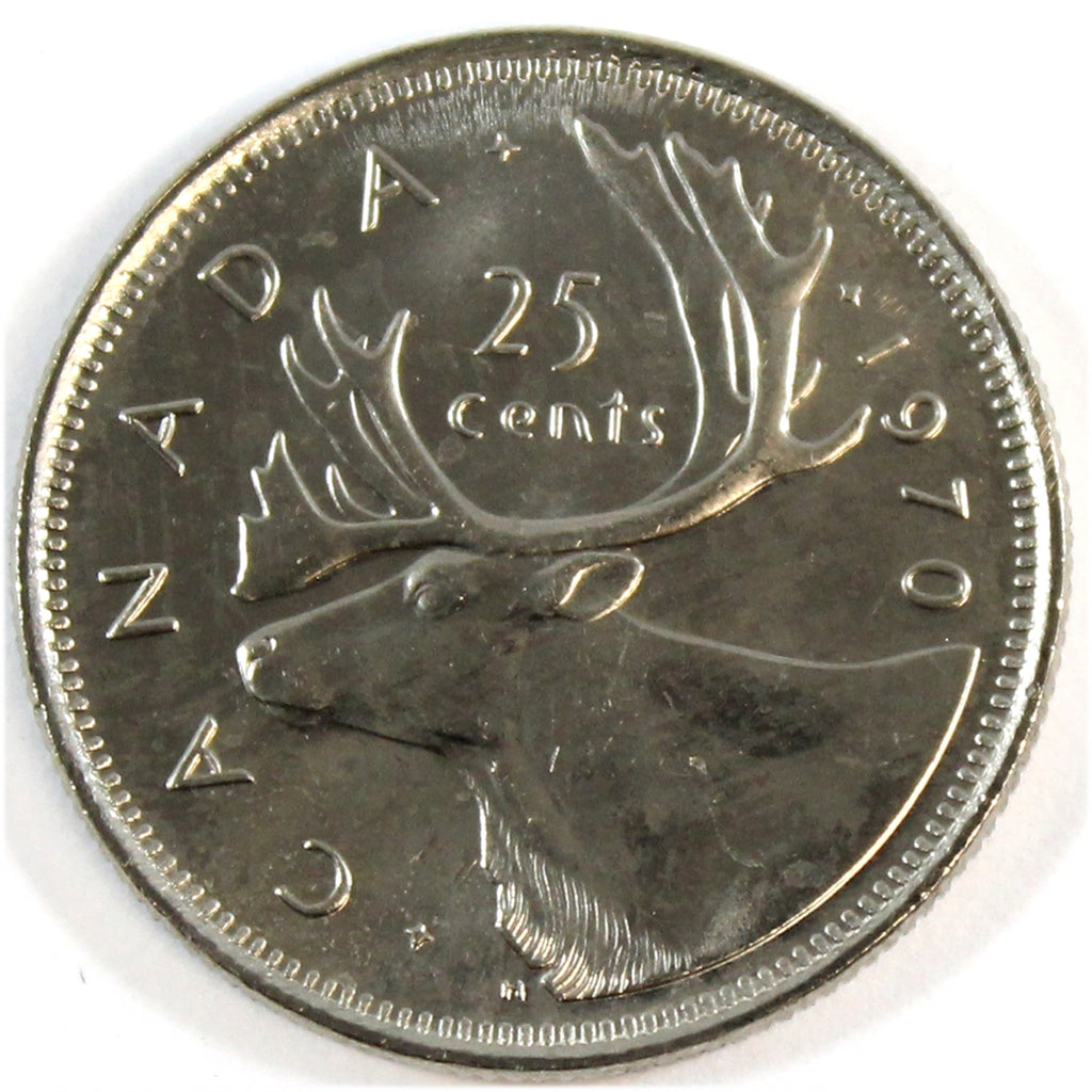 1970 Canada 25-cents Brilliant Uncirculated (MS-63)