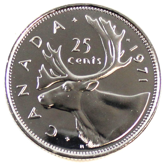 1971 Canada 25-cents Proof Like