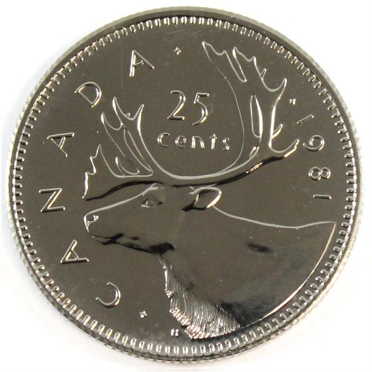 1981 Canada 25-cents Proof Like