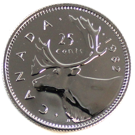 1982 Canada 25-cents Proof Like