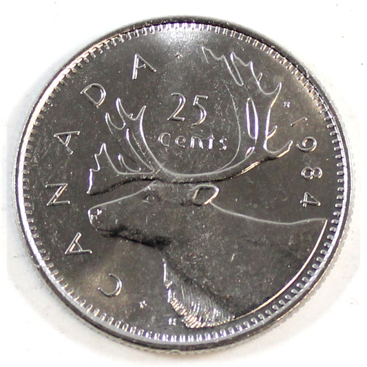 1984 Canada 25-cents Brilliant Uncirculated (MS-63)