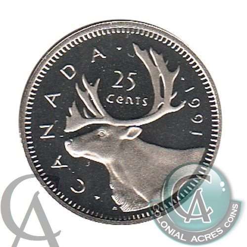 1991 Canada 25-cents Proof