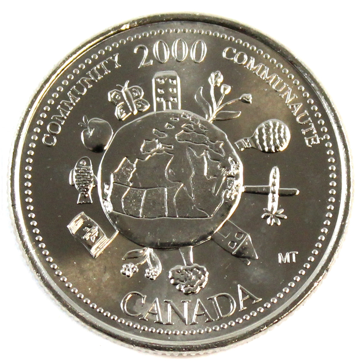 2000 Community Canada 25-cents Brilliant Uncirculated (MS-63)