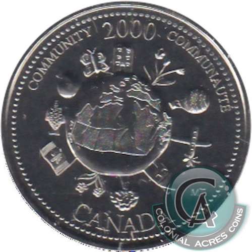 2000 Community Canada 25-cents Proof Like