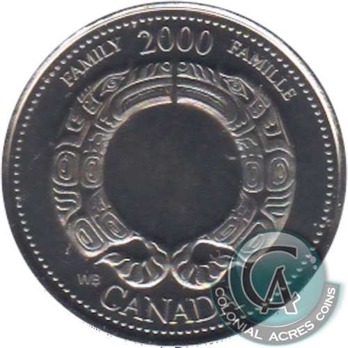 2000 Family Canada 25-cents Brilliant Uncirculated (MS-63)