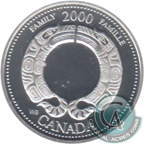 2000 Family Canada 25-cents Silver Proof