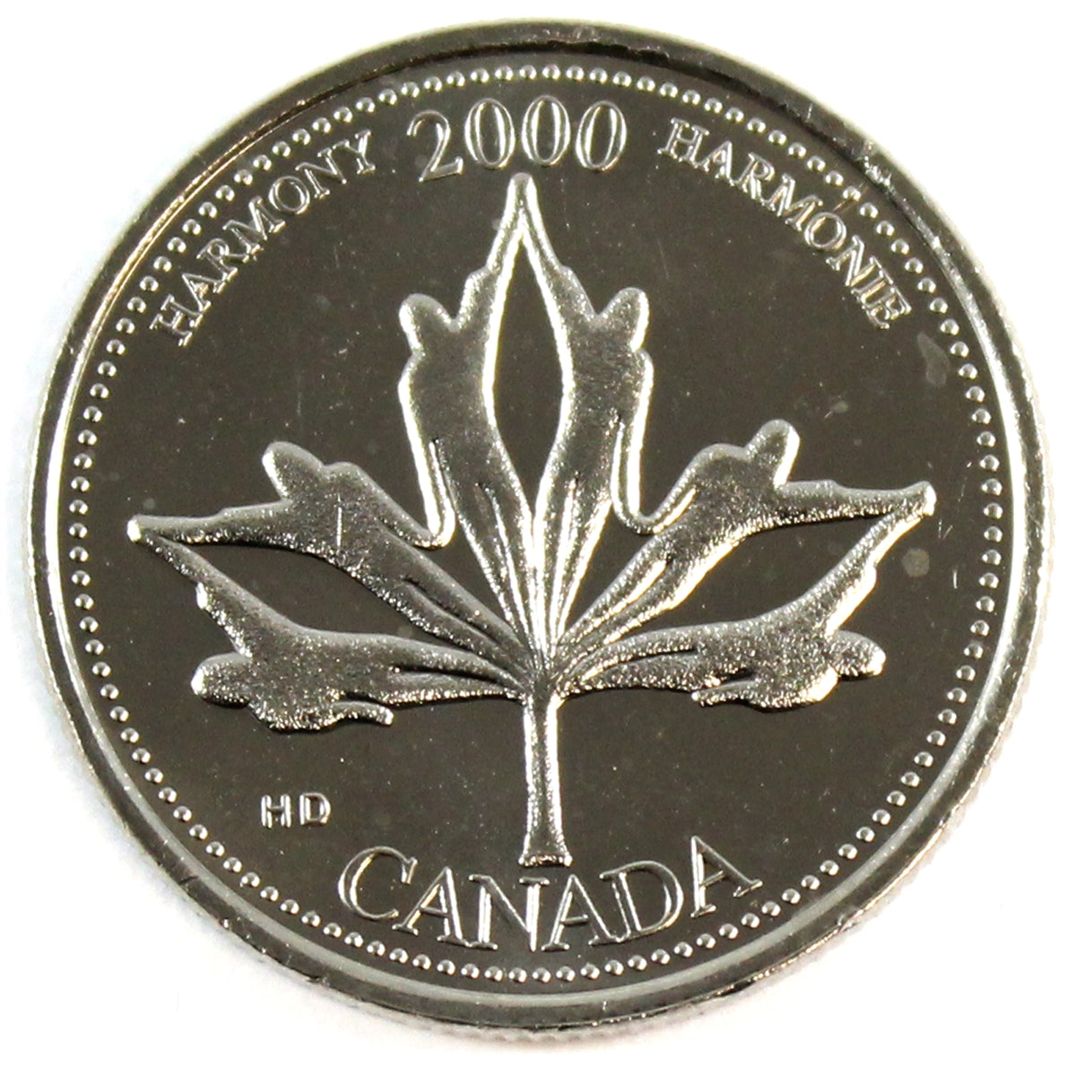 2000 Harmony Canada 25-cents Brilliant Uncirculated (MS-63)