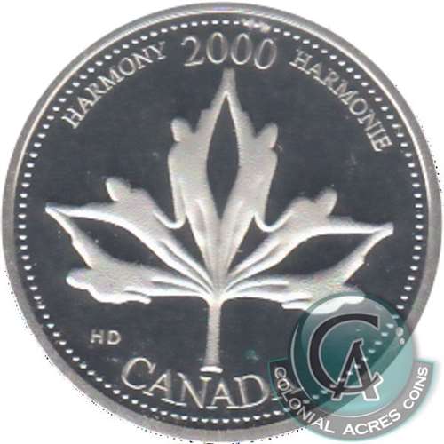 2000 Harmony Canada 25-cents Silver Proof