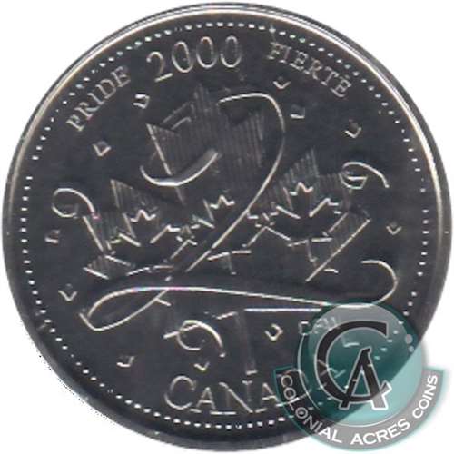 2000 Pride Canada 25-cents Proof Like