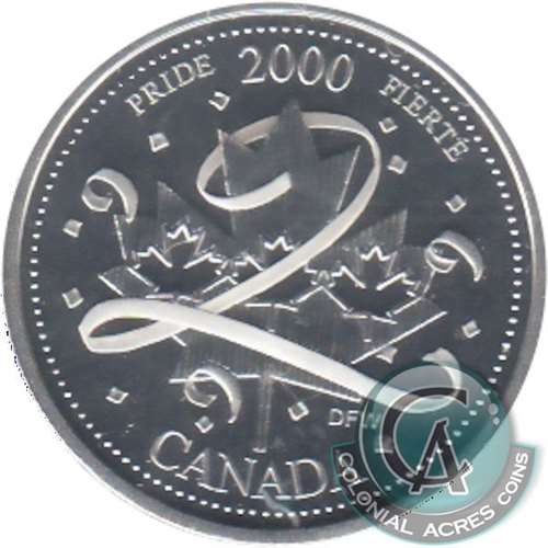 2000 Pride Canada 25-cents Silver Proof