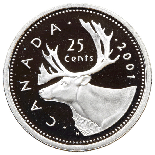 2001 Canada 25-cents Silver Proof