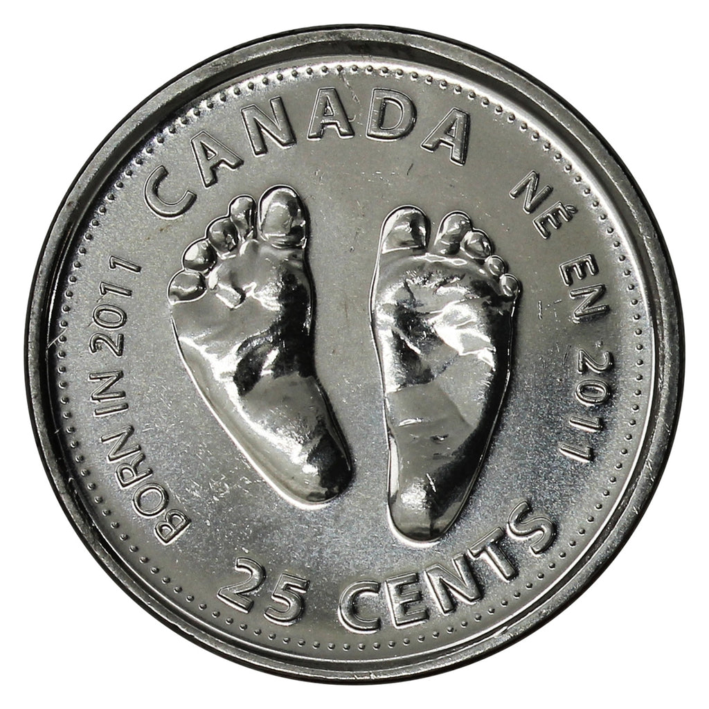 2011 Baby Canada 25-cents Brilliant Uncirculated (MS-63) $