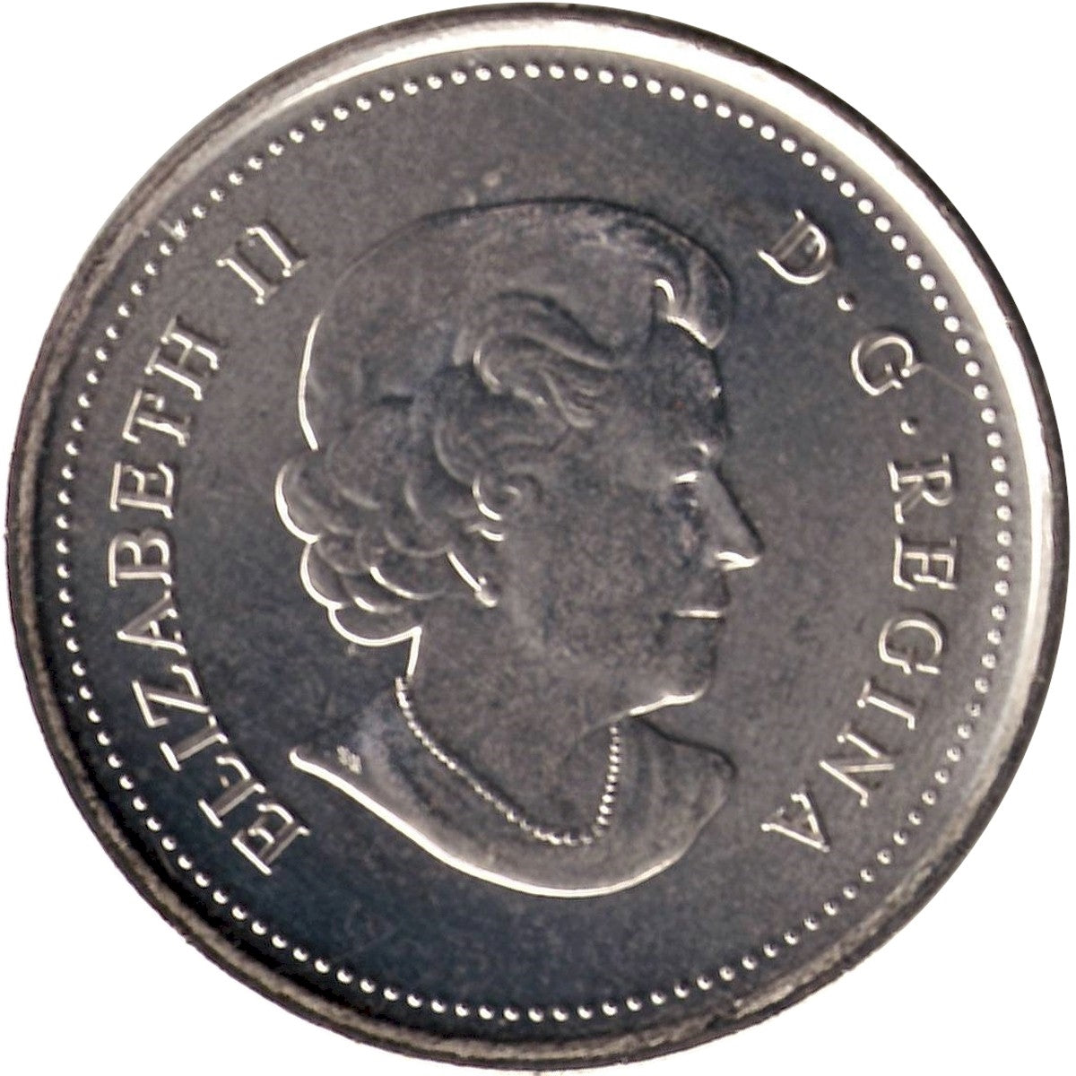 2011 Coloured Peregrine Falcon Canada 25-cents Brilliant UNC. (MS-63)