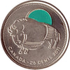 2011 Coloured Wood Bison 25-cents Brilliant Uncirculated (MS-63)