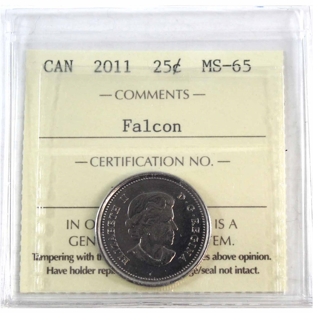 2011 Falcon Canada 25-cents ICCS Certified MS-65