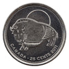 2011 Wood Bison Canada 25-cents Brilliant Uncirculated (MS-63)