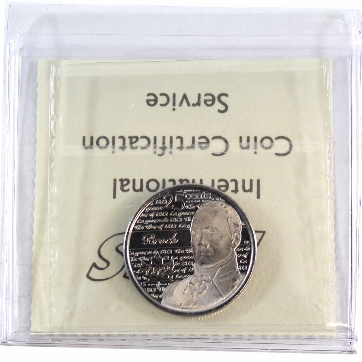 2012 Brock Canada 25-cents ICCS Certified MS-65