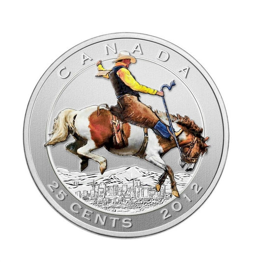 2012 Calgary Stampede Canada 25-cents Specimen