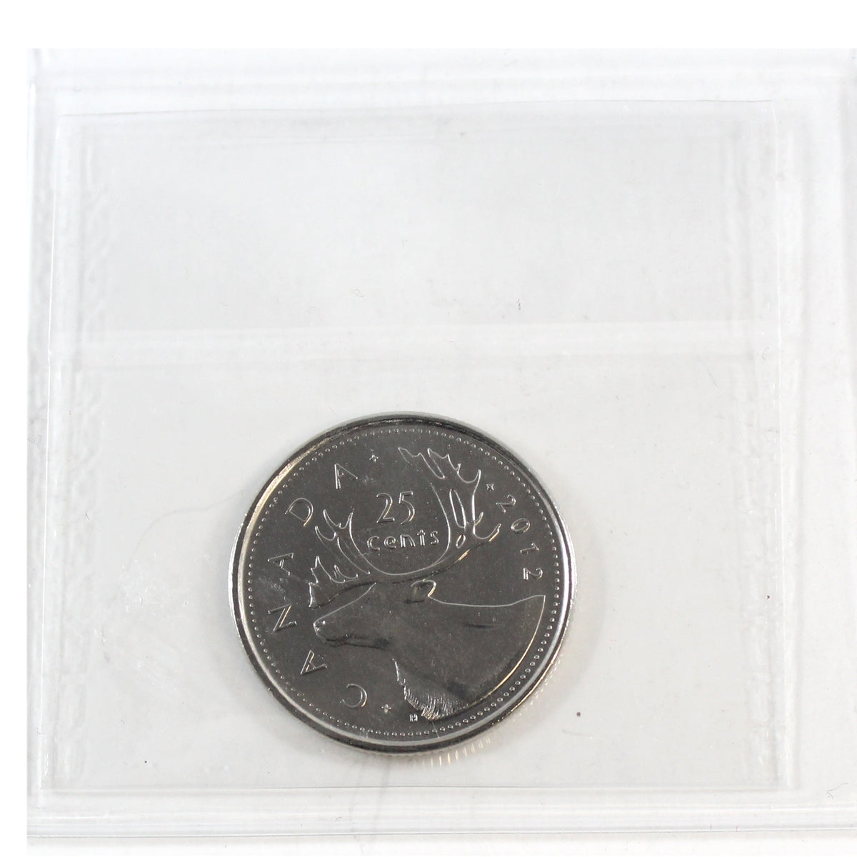 2012 Caribou Canada 25-cents ICCS Certified MS-65