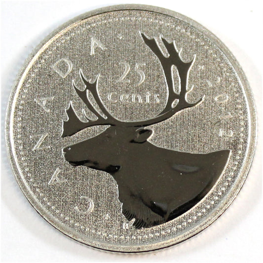 2012 Caribou Canada 25-cents Specimen