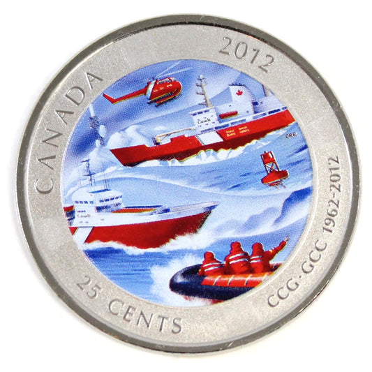 2012 Coast Guard Canada 25-cents Specimen