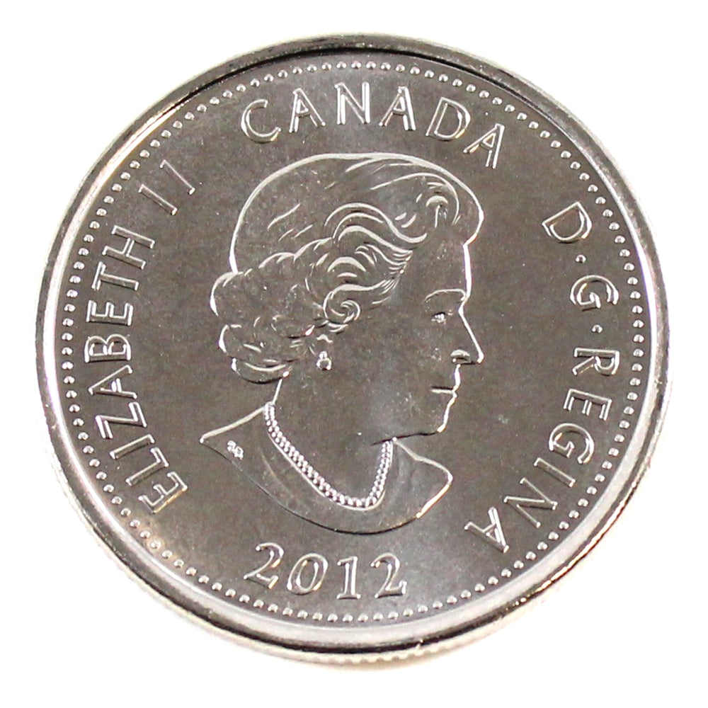 2012 Coloured Isaac Brock Canada 25-cents Brilliant Uncirculated MS-63