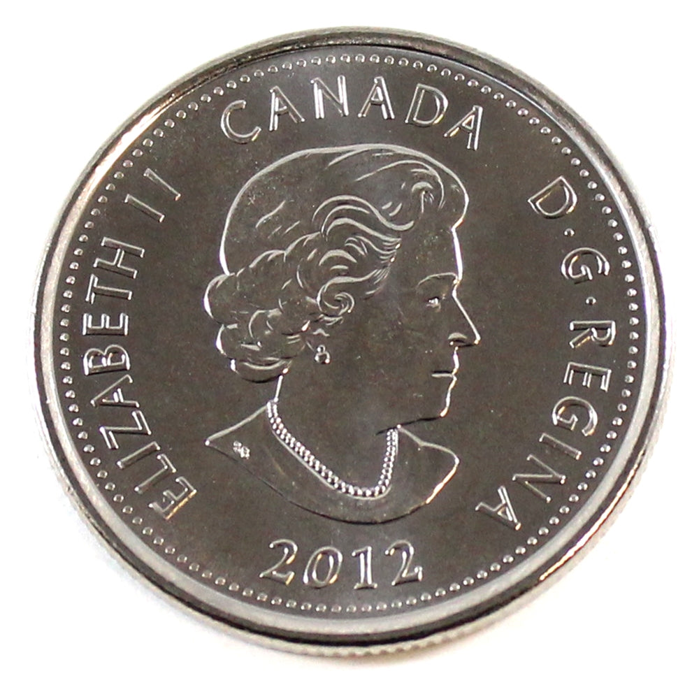 2012 Isaac Brock Canada 25-cents Brilliant Uncirculated (MS-63)