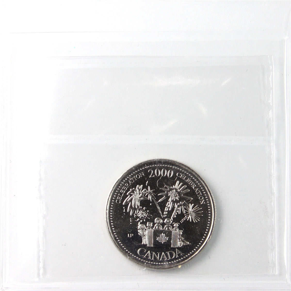 2000 Celebration Canada 25-cents ICCS Certified MS-64