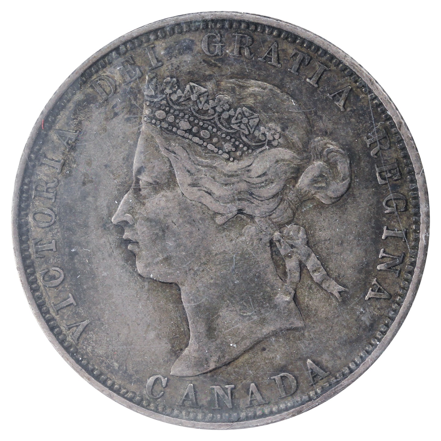 1871 Obv. 2 Canada 25-cents ICCS Certified EF-40