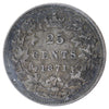 1871 Obv. 2 Canada 25-cents ICCS Certified EF-40