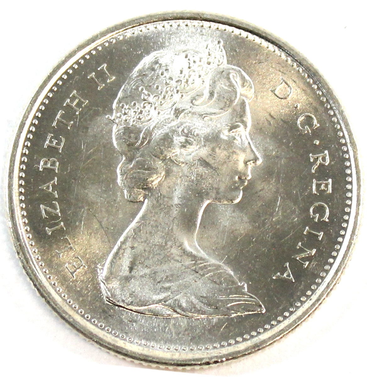 1967 Canada 25-cents UNC+ (MS-62)