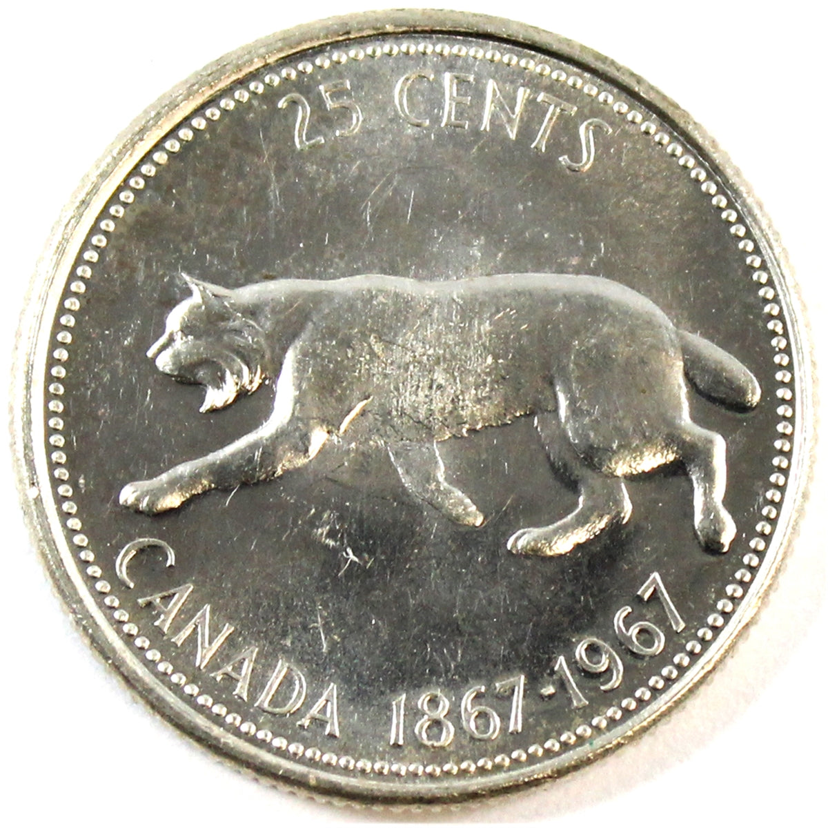 1967 Canada 25-cents Uncirculated (MS-60)