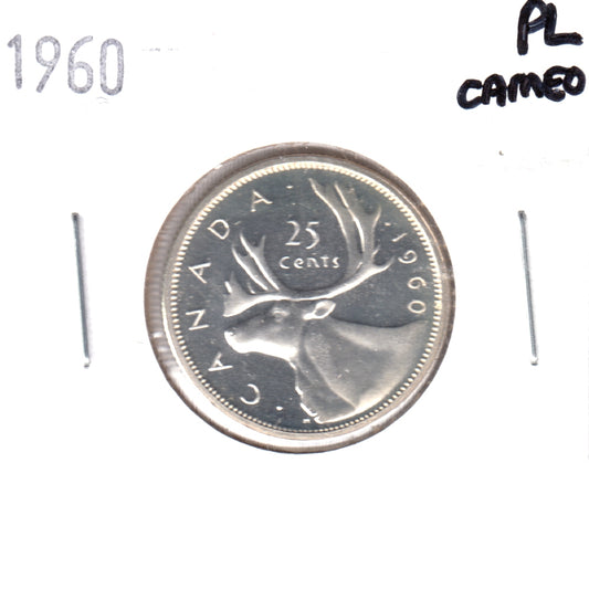 1960 Canada 25-cents Proof Like Cameo