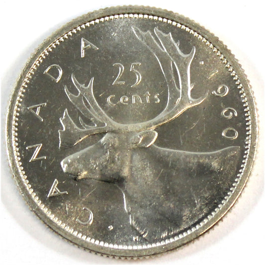 1960 Canada 25-cents AU-UNC (AU-55)