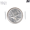 1961 Canada 25-cents Almost Uncirculated (AU-50)