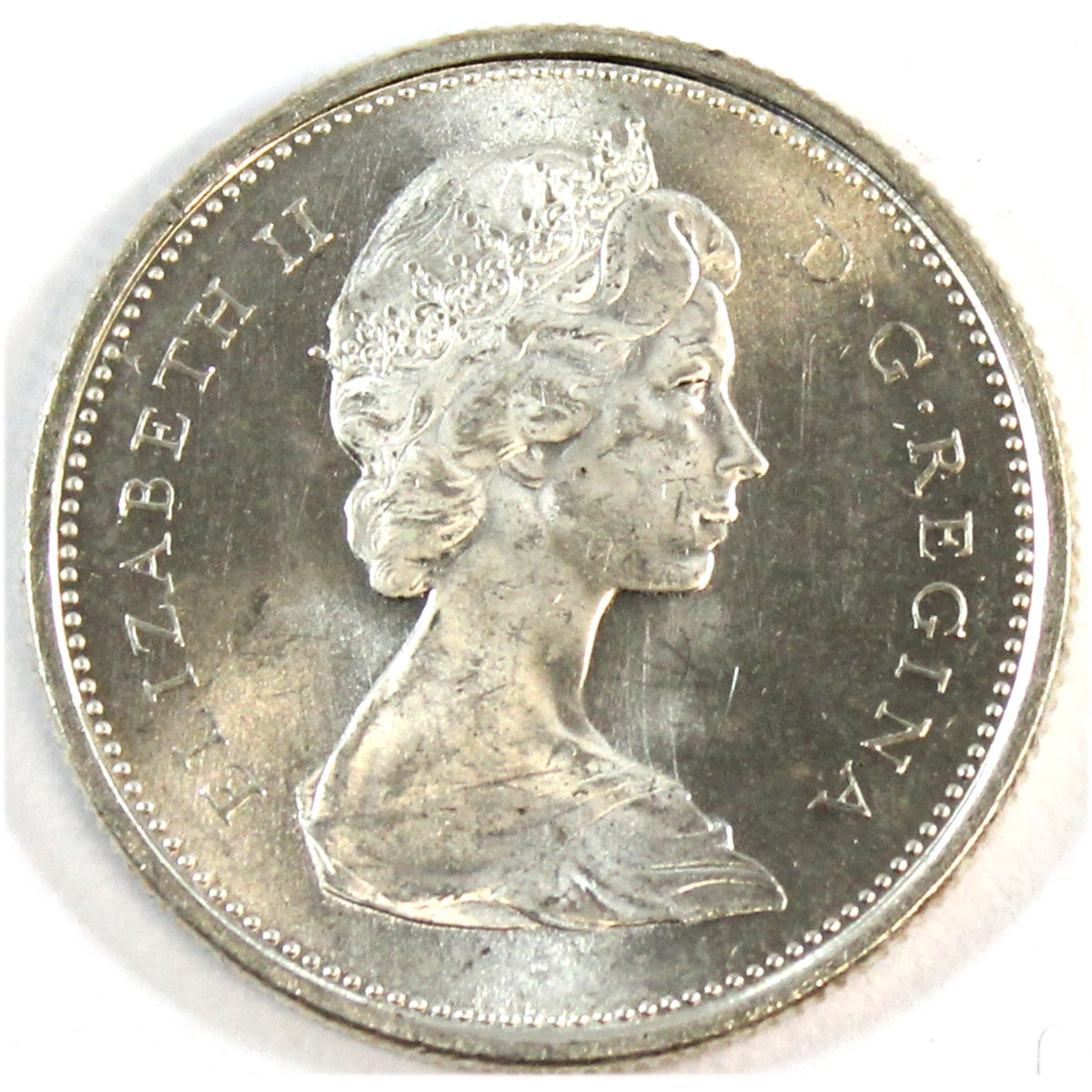 1966 Canada 25-cents UNC+ (MS-62)