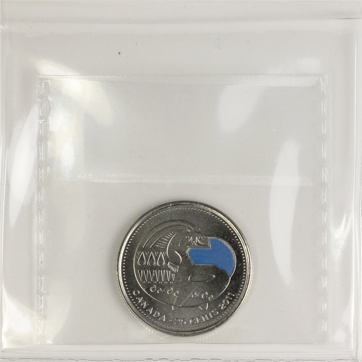 2011 Coloured Orca Canada 25-cents ICCS Certified MS-64