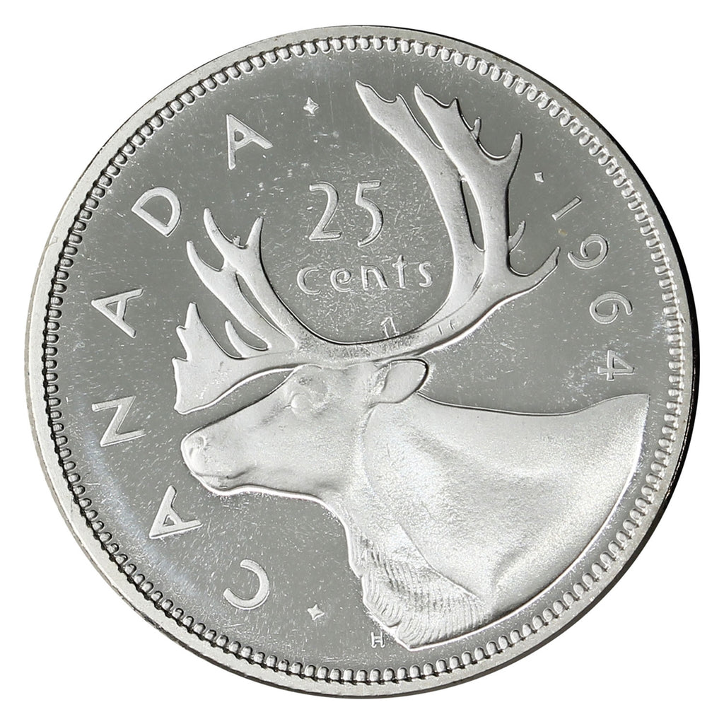 1964 Canada 25-cents Proof Like Cameo