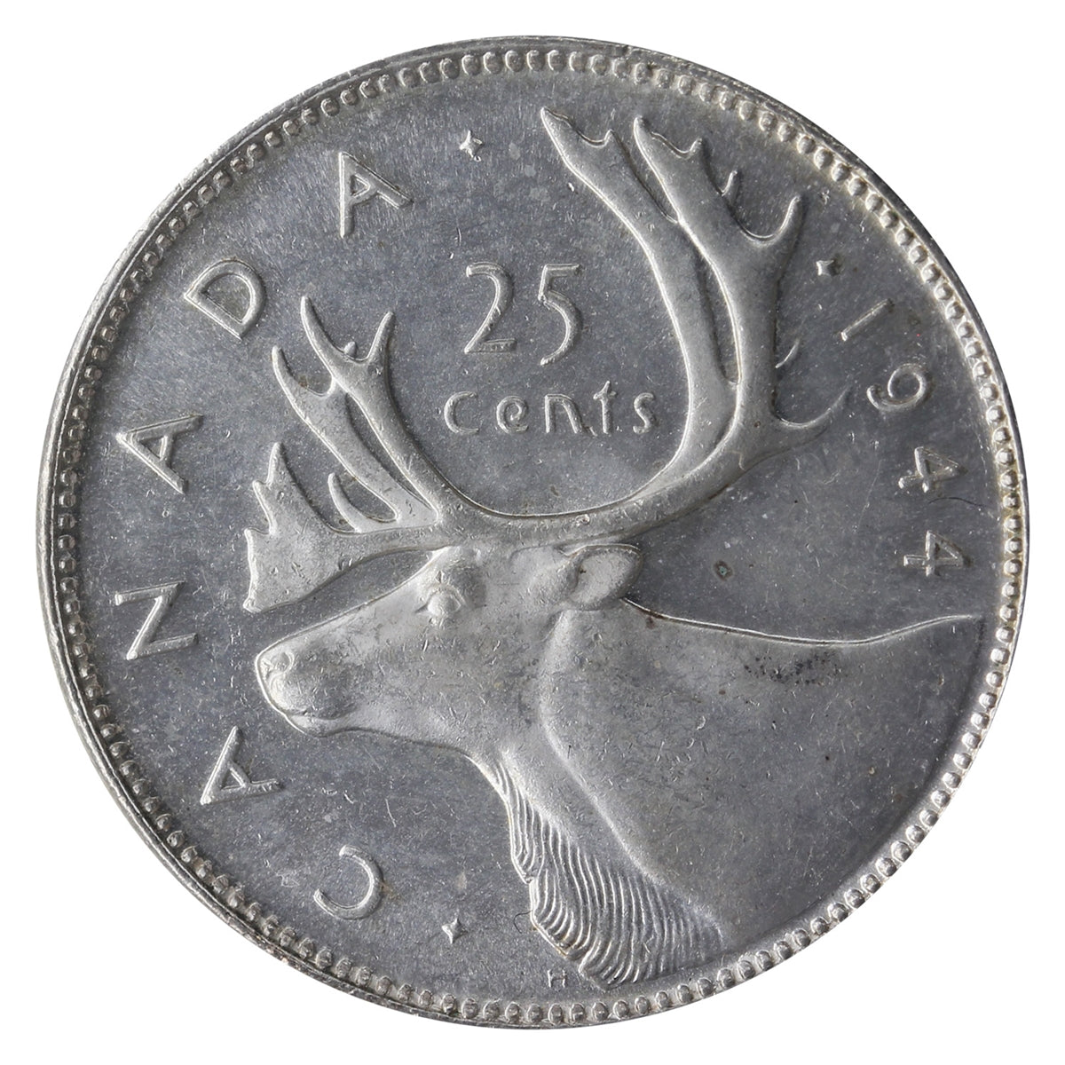 1944 Canada 25-cents ICCS Certified MS-64