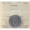 2012 Brock Canada 25-cents ICCS Certified MS-64