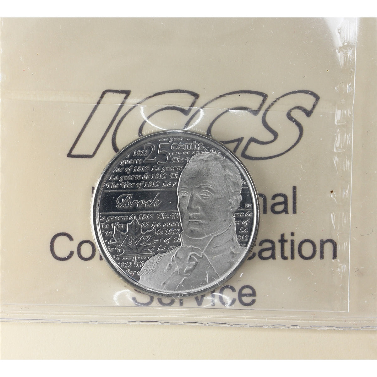 2012 Brock Canada 25-cents ICCS Certified MS-64