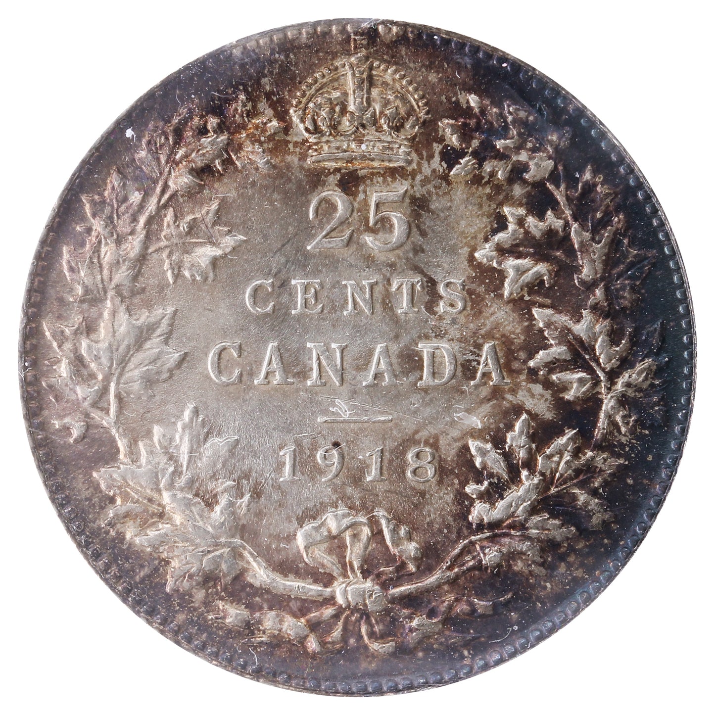 1918 Canada 25-cents ICCS Certified MS-65 (XLZ 992)