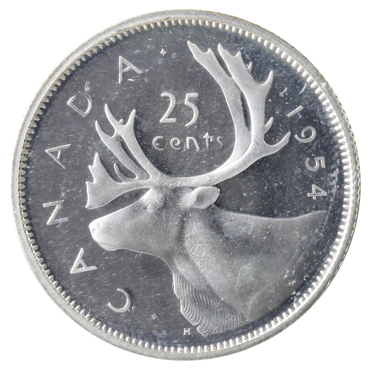 1954 Canada 25-cents ICCS Certified PL-65 Heavy Cameo