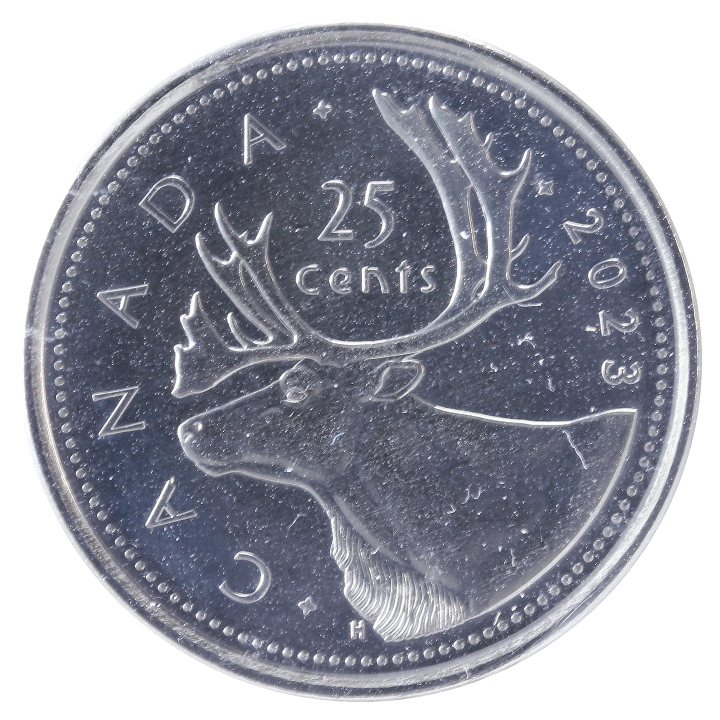 2023 Caribou Canada 25-cents ICCS Certified MS-66