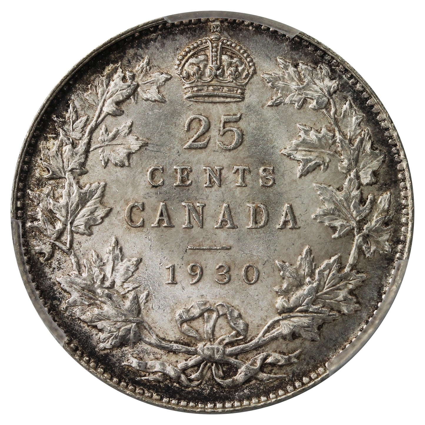 1930 Canada 25-cents PCGS Certified MS-64+