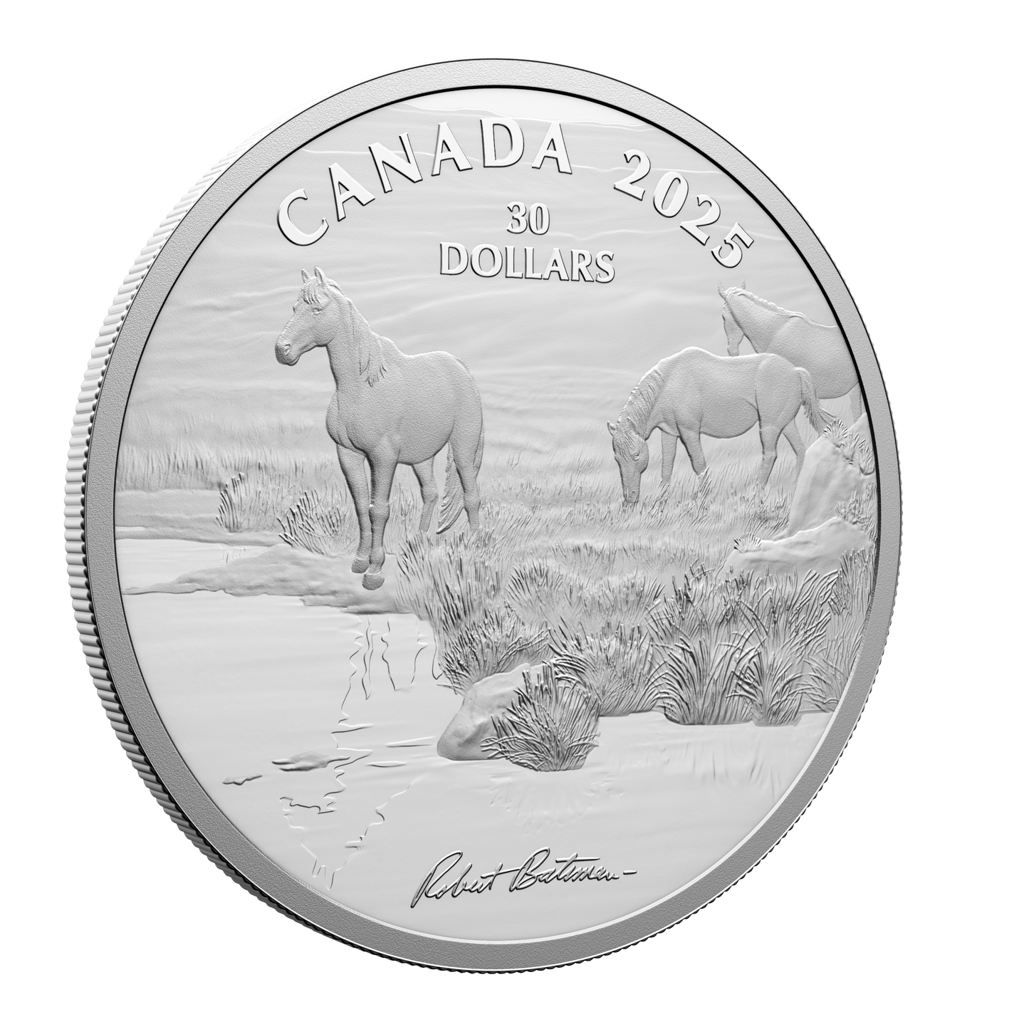 2025 Canada $30 Mustang Country by Robert Bateman Fine Silver (No Tax)