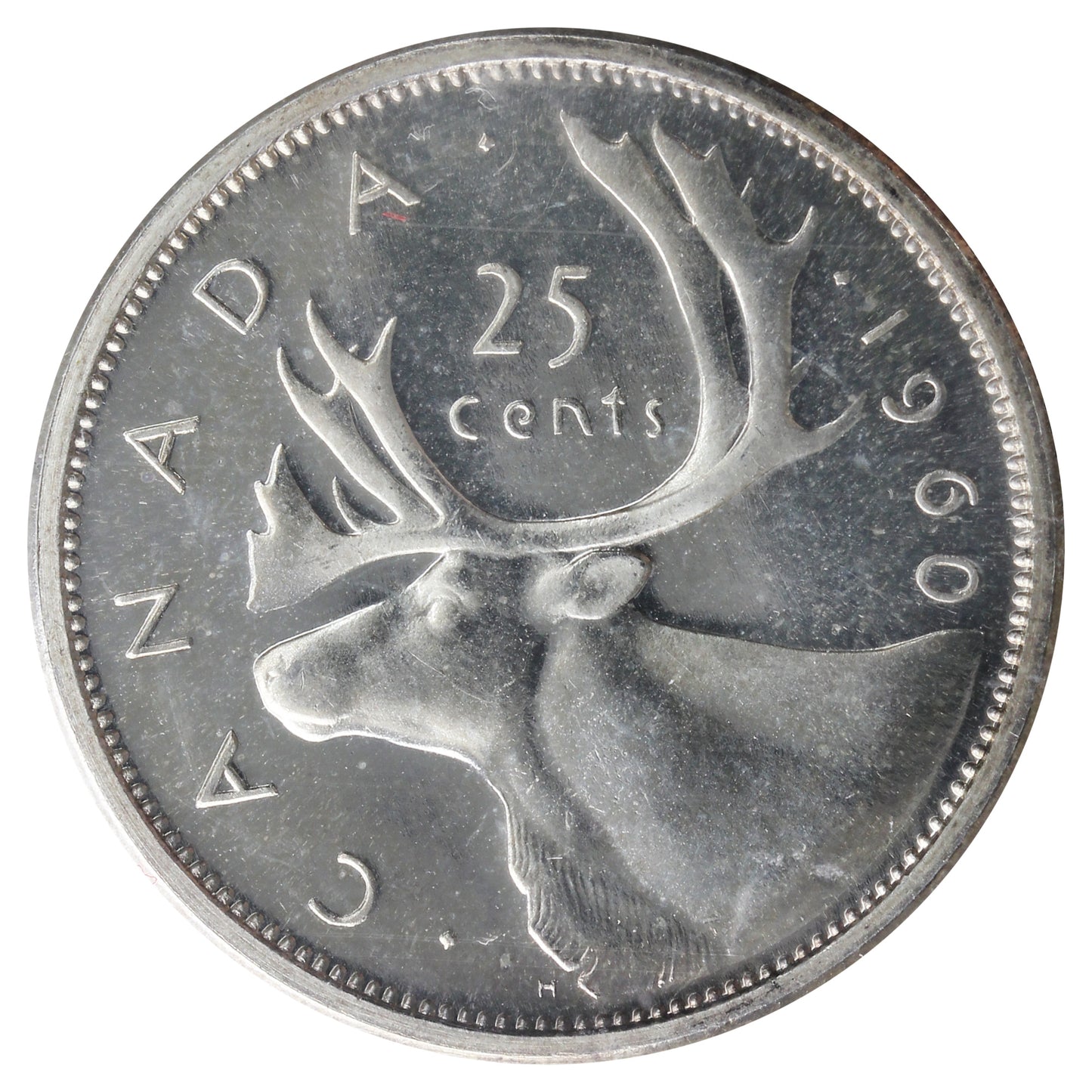 1960 Canada 25-cents ICCS Certified PL-65 Cameo